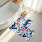 Lessentiel Maison Set prostirki za kupatilo Asr10, 2 dela, Plava