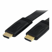 StarTech.com 6 ft Flat High Speed HDMI Cable with Ethernet - Ultra HD 4k x 2k HDMI Cable - HDMI to HDMI M/M - Flat HDMI Cable (HDMIMM6FL) - HDMI with Ethernet cable - 1.8 m