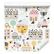 Tapeta Sweet Town za dnevno sobo in spalnico 50x1000 cm