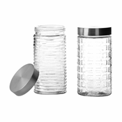 Steklene posode za shranjevanje živil v kompletu 2 ks – Casa Selección