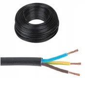OMY 3x0,75 100 m črn električni kabel