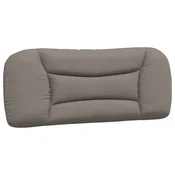 Vidaxl Blazina za vzglavje Hvar taupe 100 cm blago