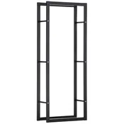 Homestar Stojalo za drva 60x25x150 cm Črno