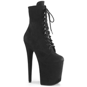 Pleaser Flamingo-1020FS Blk Faux Suede/Blk Faux Suede 37
