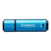 Kingston Technology IronKey Vault Privacy 50 USB izbrisivi memorijski pogon 128 GB USB Tip-C 3.2 Gen 1 (3.1 Gen 1) Crno, Plavo