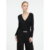 Black womens bodysuit with long sleeves ORSAY - Womens