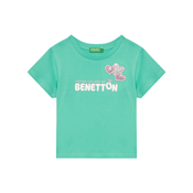 United Colors Of Benetton Majica 3I1XG10JB Zelena Regular Fit