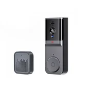 AVIZAR XRing IP65 Videotelefon s povezavo Wi-Fi, zvonjenjem in nočnim zaznavanjem gibanja, ČRNA, (5000071523)
