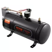 VEVOR Zračni kompresor 12V z rezervoarjem 08 galona 3 L 385x142x200 mm črn