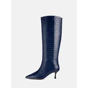 L37 HANDMADE SHOES Škornji SOMEBODY TOLD ME modra