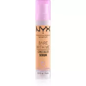 NYX Professional Makeup Bare With Me Concealer Serum vlažilni korektor 2 v 1 odtenek 06 Tan 9,6 ml