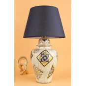 Opviq Stona lampa YL672, 30x20x50 cm, Teget-krem