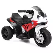 Northix Otroški motor s kolesi za trening, 6V električni motor z glasbo, 66 x 37 x 44,5 cm, rdeč