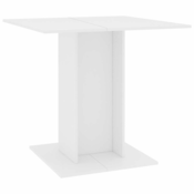 MAISON CHIC Jedilna miza - Kuhinjska miza - Jedilni stol bela 80x80x75 cm iverna plošča, (21714964)