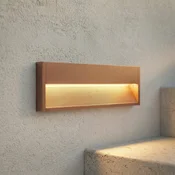 Lucande LED-stenna svetilka za zunanjo uporabo Trevin, 40 cm, IP65, aluminij - Sodobni - rjavo-rdeč