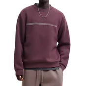 Jack & Jones dukserica Fusion sa okruglim izrezom za muškarce, bordo