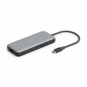 Digitus priklopna postaja USB 3.2 TipC 7v1 4K črna DA-70914