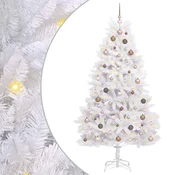 Vidaxl Umetno Zložljivo Božično Drevo 210 cm 300 LED Toplo bela PVC
