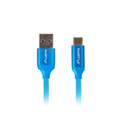 Lanberg Lanberg USB A na USB C kabel, 0.5m, plavi, pozlaceni