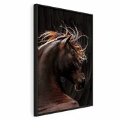 Slika - Fiery Wind (1 Part) Vertical 80x120 U crnom drvenom okviru