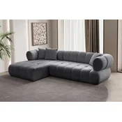 ATELIER DEL SOFA Ugaona garnitura Petra Left Dark Grey
