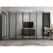 Hanah Home ormar sa reflektujucim staklom Nisa 20632, 315 cm, antracit
