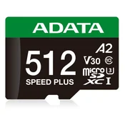 ADATA Speed Plus MicroSDXC 512 GB razred 3 UHS-I/U3