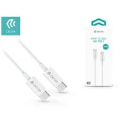 DEVIA SMART podatkovni kabel Tip-C - Tip-C, 100 cm, BIJELI