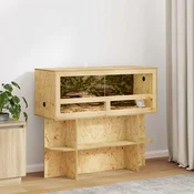 vidaXL Terarij Rjava 100 x 40 x 40 cm OSB