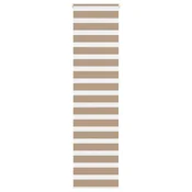 Zebra zavjesa Pješcano smeda 60x230 cm Širina tkanine 55,9 cm Poliester