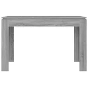Vidaxl Jedilna miza siva sonoma 120x60x76 cm inženirski les