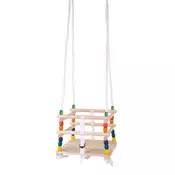 Bigjigs Toys Lesena gugalnica s kroglicami