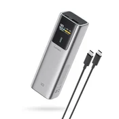 Prenosna baterija 10000mAh USB-C USB-A 150W - siva