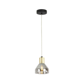 Viseca Lampa Gregory Black Brown 1X40W E14 Shade Smokey