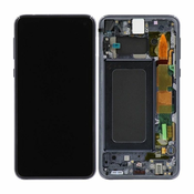 Samsung Galaxy S10e G970F - LCD zaslon + steklo na dotik + okvir (Prism Black) TFT