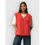 Rip Curl Every Day Polar Vest Fleece Jacket red