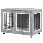 Homestar Pasja kletka z blazino 90x58x65 cm siva