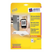 Avery-Zweckform Avery-Zweckform QR kôd naljepnice L7121-25 ( 45 mm x 45 mm ), bijele, 500 kom., trajne