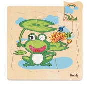 Woody Puzzle na deski Razvoj žabe