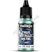 Vallejo VALL-77113 Prava kovinska zelena barva hrošča 18 ml