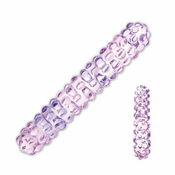 Glas Stekleni dildo Purple Rose Nubby