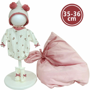 Llorens M635-78 oblačila za punčko NEW BORN, velikost 35-36 cm