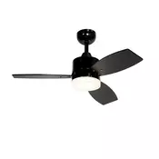 Zunanji stropni ventilator črn 91,3 cm vklj. LED zatemnilna z daljinskim upravljalnikom IP44 - Toledo