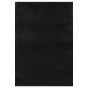Vidaxl Pralna preproga mehka puhasta 160x230 cm protizdrsna črna