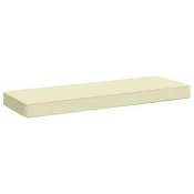Vidaxl Blazina za klop - 1 kos VUGHT 100% poliester Krem