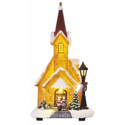 EMOS LIGHTING LED zasnežena božična cerkev 26 cm DCLW12