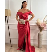 Squareonline Ženska haljina Scarlet Elegance, Crvena