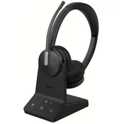 YEALINK WH64 Hybird Mono with Charging Stand Teams Slušalke z mikrofonom Brezžična Naglavni trak Pisarna/klicni center USB Tip-C Bluetooth Stojalo za polnjenje Črna (1208698)