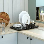 Aberto Design Stalak za cedenje sudova KB003, 49x38x9cm, Dvodelni, Hrom