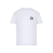 Mister Tee Majica Roman Souvenirs rjava/bela